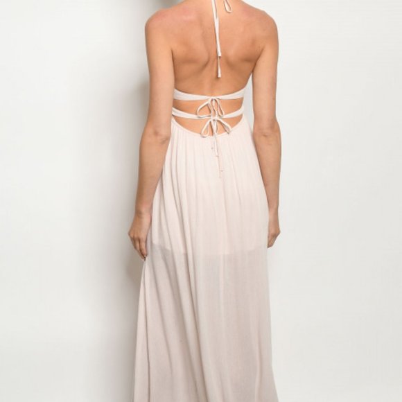 Last 1! GIRLY & FLIRTY LIGHT PINK MAXI DRESS - Picture 3 of 4